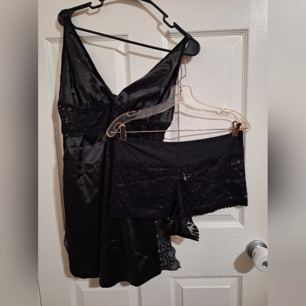 Sexy camisole with open sides and see through panties